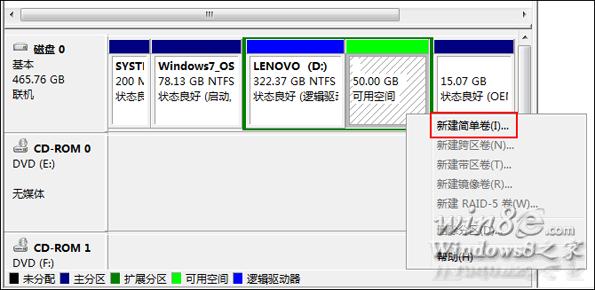 教大家系统win7磁盘分区的详细方法